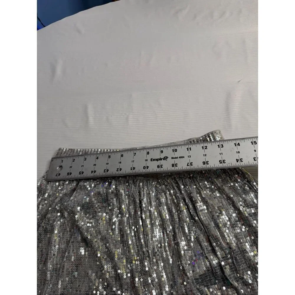 Michael Kors Women’s Silver Sequin Harem Pants Size Small